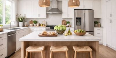 廚房中島設計尺寸指南（2026最新版）：高度、深度、寬度怎麼抓？走道動線與收納規劃重點一次懂